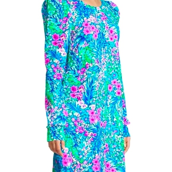 Lilly Pulitzer Dresses & Skirts - NWT LILLY PULITZER L JANSEN DRESS MULTI TINY GARDEN BEAUTIFUL!